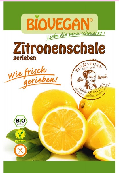 Zitronenschale gerieben, BIO 9 g