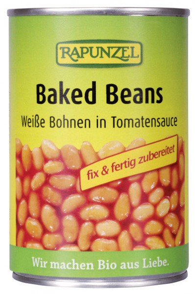 Baked Beans in der Dose, weiße Bohnen in Tomaten 400 g
