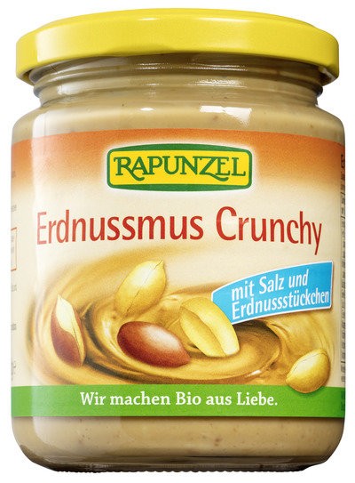 Erdnussmus Crunchy mit Salz 250 g