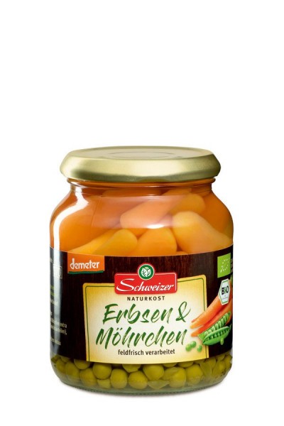demeter Erbsen mit Möhrchen 370 ml