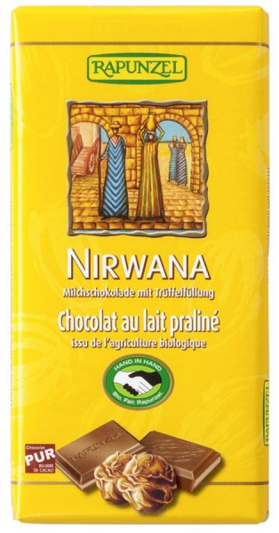 Nirwana Milchschokolade mit Praliné-Füllung HIH 100 g