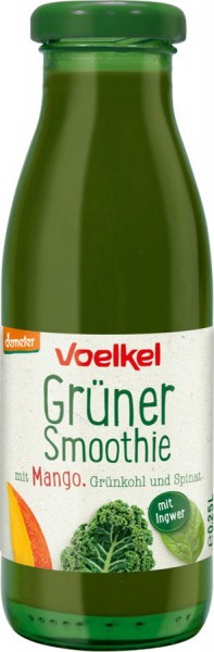 Grüner Smoothie Mango Grünkohl Spinat 0,25 l