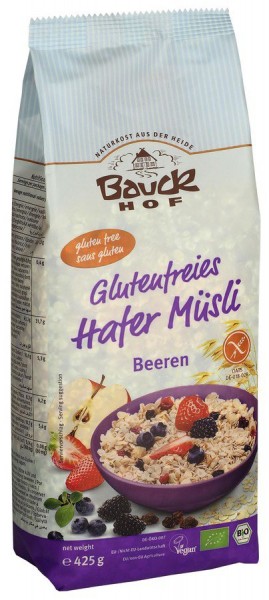 Hafer Müsli Beeren Intern. glutenfrei Bio 425 g