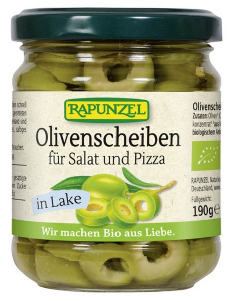 Olivenscheiben für Salat und Pizza 190 g