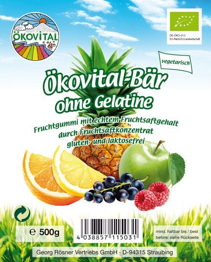 Ökovitalbär ohne Gelatine 500 g