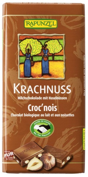 Krachnuss Vollmilch Schokolade Haselnuss HIH 100 g