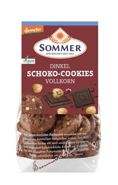 Demeter Dinkel Schoko-Cookies, vegan 150 g