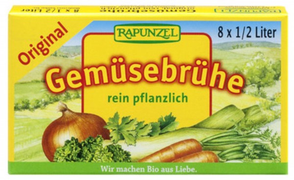 Gemüse-Brühwürfel Original, mit Bio-Hefe 8 St