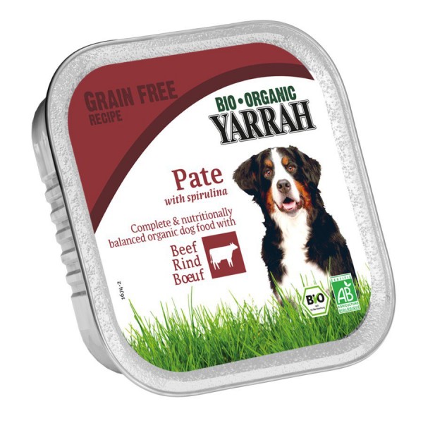 Bio Hund Paté Rind mit Spirulina 150 g