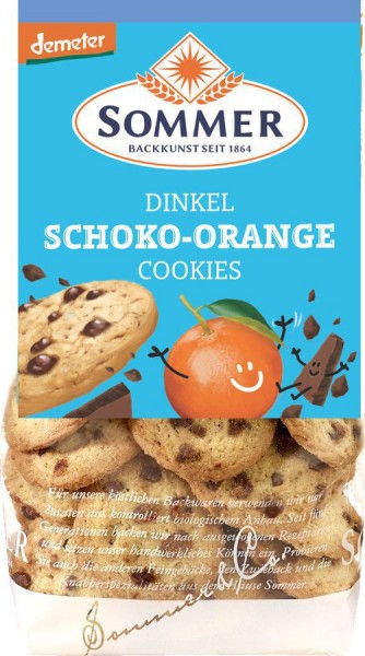 Demeter Dinkel Schoko-Orange Cookies, vegan 150 g