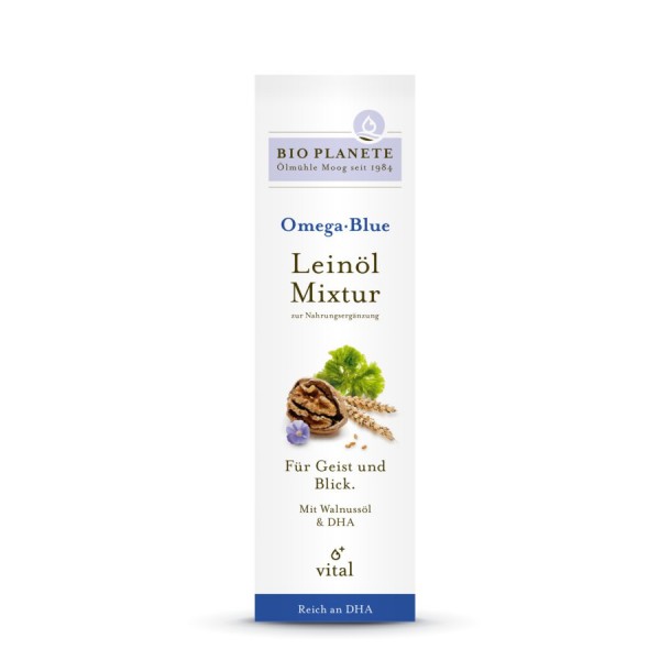 Omega Blue Leinöl-Mixtur zur Nahrungsergänzung 0,1 l