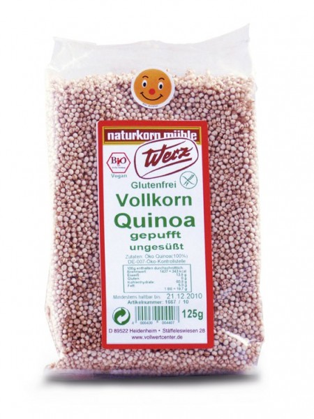 Quinoa gepufft ungesüßt glutenfrei 125 g