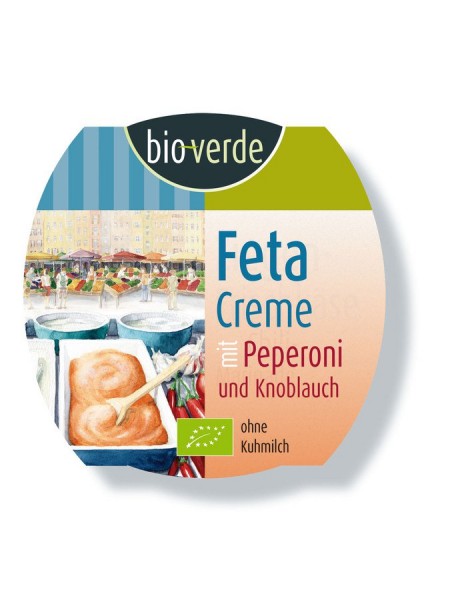 Feta-Creme mit Knobl.+Peperoncini 125 g