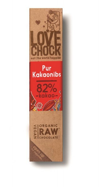 LC Riegel Pur/Kakaonibs 40 g