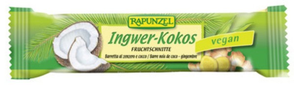 Fruchtschnitte Ingwer-Kokos 40 g