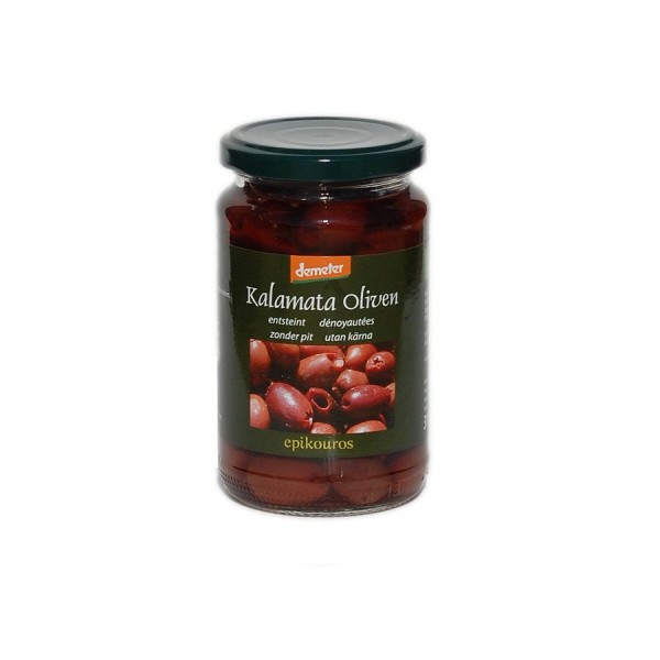 Demeter Kalamata Oliven entsteint in Meersalzlake 315 g