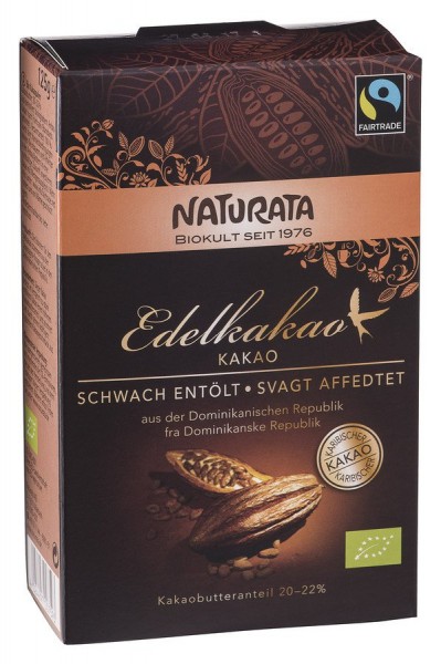 Edelkakao, schwach entölt 20-22 % 125 g