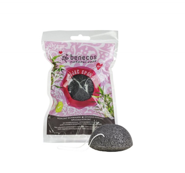 benecos Konjac Sponge black bamboo 1 St