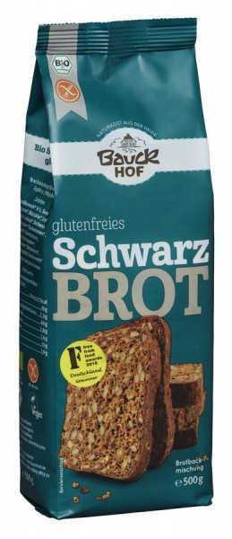 Schwarzbrot glutenfrei Bio 500 g