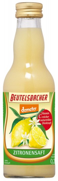 Zitronensaft Direktsaft 0,2 l