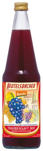 Traubensaft rot naturtrüber Direktsaft 0,7 l