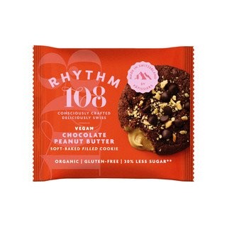 Rhythm 108 Chocolate Peanut Butter Soft-Baked Filled Cookie 50g