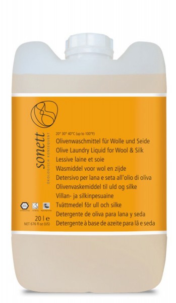 Olivenwaschmittel für Wolle und Seide 20°-40°C 20 l