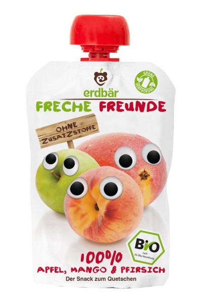 FF &amp;bdquo;100% Apfel, Mango &amp;amp; Pfirsich&amp;quot; BIO 100 g