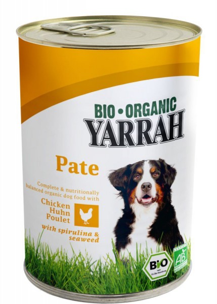 Bio Hund Paté Huhn mit Spirulina&amp;Seetang 400 g