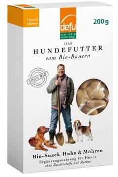 DEFU Hund Bio-Snack Huhn &amp; Möhre 200 g