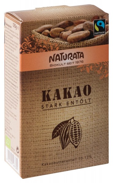 Kakao, stark entölt 10-12 % 125 g