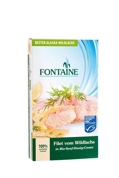 Wildlachs-Filet in Bio-Senf-Honig-Creme 200 g