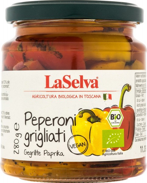 Gegrillte Paprika in Öl 280 g