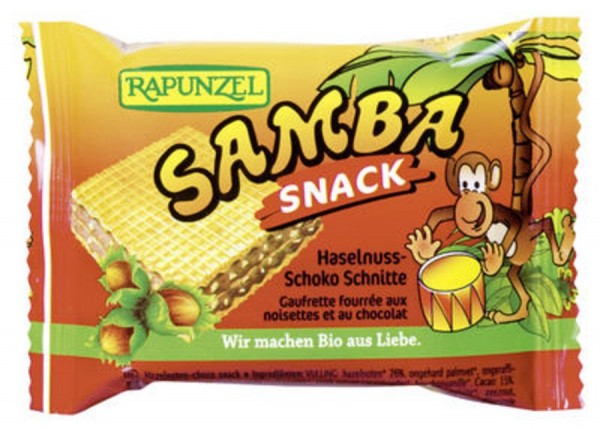 Samba Snack, Haselnuss-Schoko Schnitte 25 g