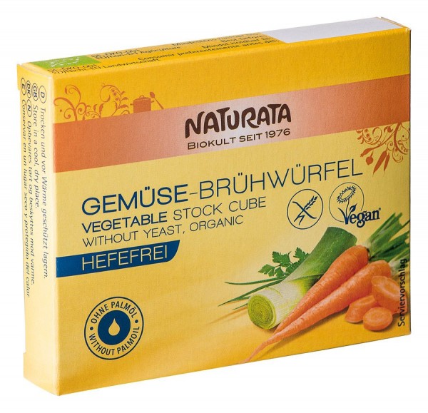 Gemüse-Brühwürfel hefefrei, ohne Palmöl 6x12 g