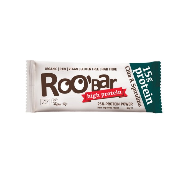 ROOBAR Protein Chia &amp; Spirulina 60 g