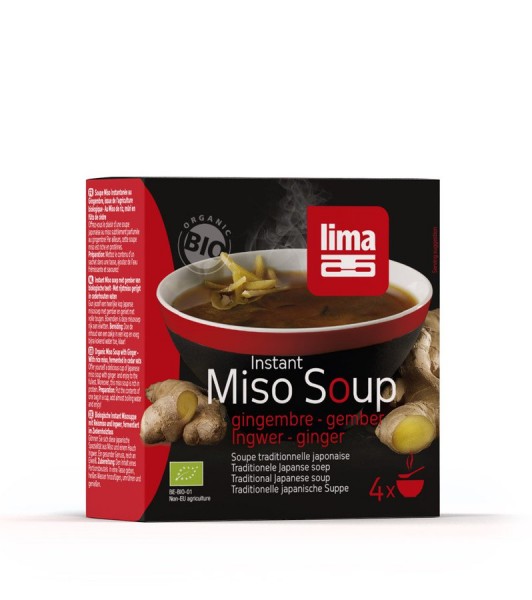 Instant Miso Suppe Ingwer 4x15 g