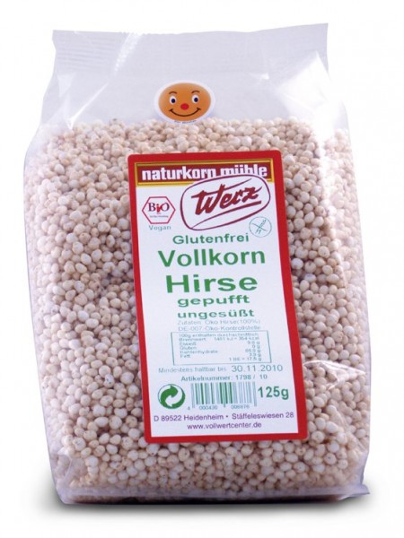 Hirse gepufft glutenfrei 125 g