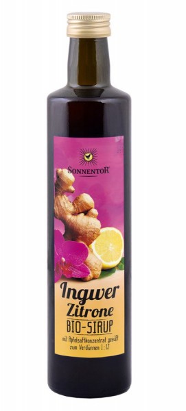 Ingwer-Zitronen Sirup bio 0,5 l