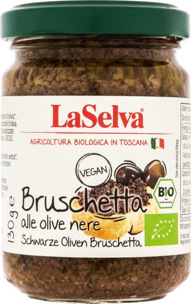 Bruschetta aus schwarzen Oliven 130 g