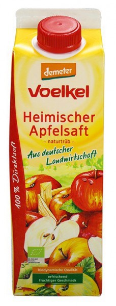 Heimischer Apfelsaft, naturtrüb, 100% Direktsaft 1 l