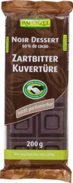 Zartbitter Kuvertüre HIH 200 g