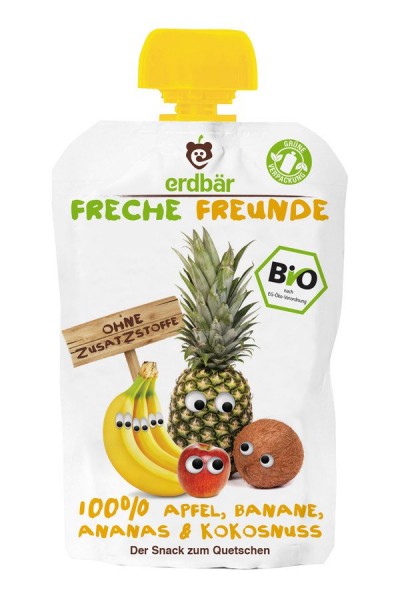 FF &amp;quot;100% Apfel, Banane, Ananas &amp;amp; Kokosnuss&amp;quot; BIO 100 g
