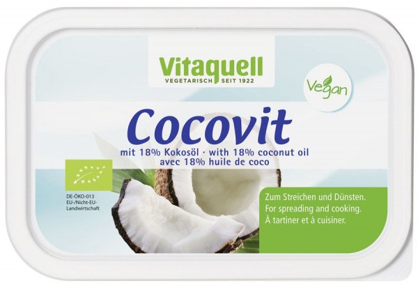 Cocovit Bio, vegan mit 18 % Kokosöl 250 g