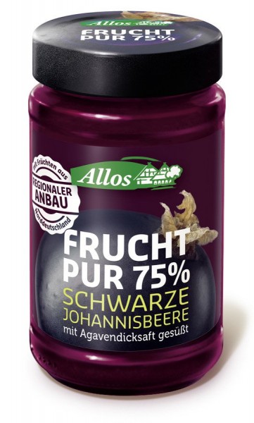 Frucht Pur 75% Schwarze Johannisbeere 250 g