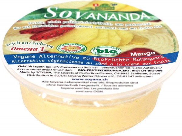 Soyananda Früchte-Rahmquark Mango 125 g