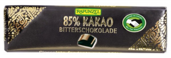 Bitterschokolade Täfelchen 85% HIH 20 g