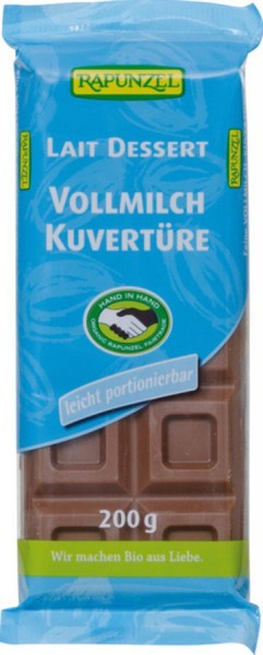 Vollmilch Kuvertüre HIH 200 g