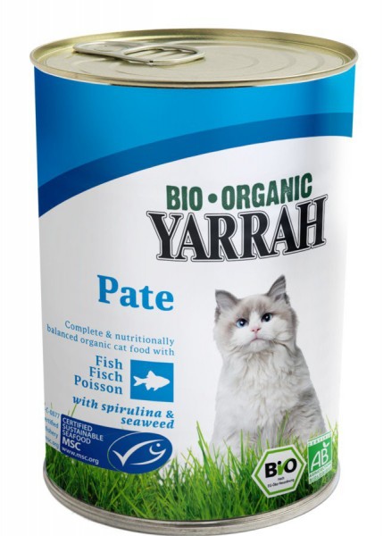 Bio Katzen Paté Fisch mit Spirulina&amp;Seetang 400 g