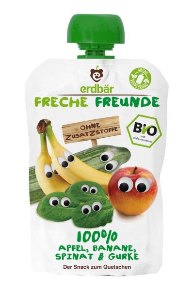 FF &amp;bdquo;100% Apfel, Banane, Spinat &amp;amp; Gurke&amp;quot; 100 g